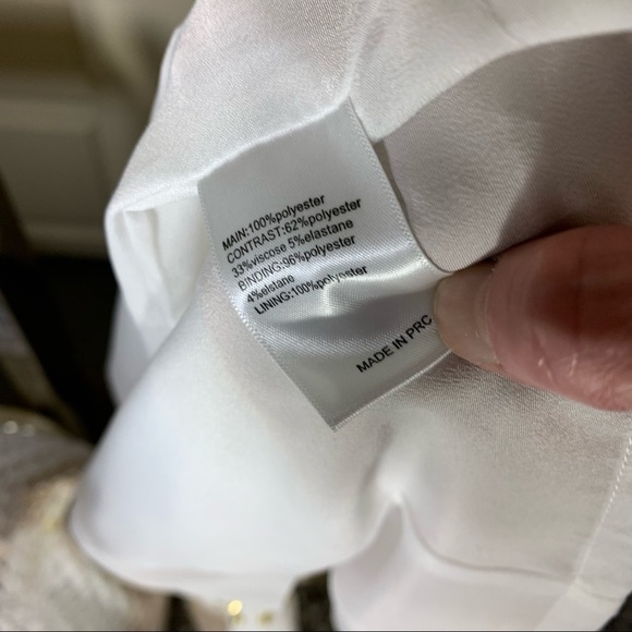 Finders Keepers One More Try Feminin Gold Studded Short Dress White Blush Sz M - Picture 11 of 14